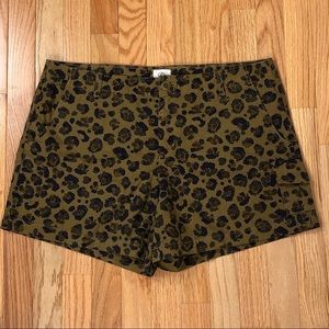 J. Crew Garment-dyed cargo short in leopard